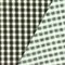Green-Gray-Multi Plaid Print Stretch Cotton Broadcloth Woven Fabric By the Yard
